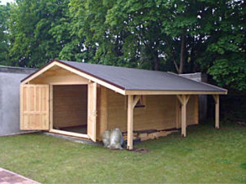 Blockbohlengaragen nach Kundenmaß in 50mm/70mm ,.. - Holz - Hoppegarten