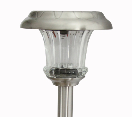 Solar-Standleuchte aus Edelstahl mit Echtglas-Leuchtkörper - Solaranlagen - Korschenbroich