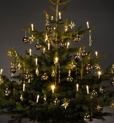 LED-Christbaumbeleuchtung mit 24 Kerzen für Außen und genialem Stecksystem - Sonstiges für den Garten - Korschenbroich