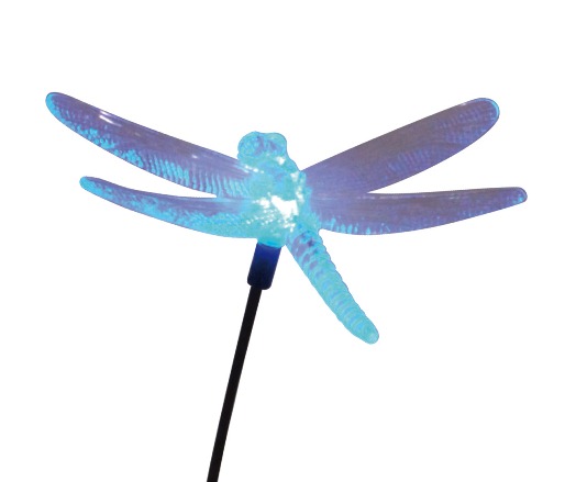 LED Solarleuchte  Libelle  mit flexiblem Stab und Farbwechseleffekten - Solaranlagen - Korschenbroich