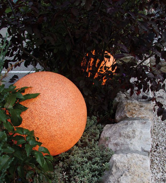 Leuchtkugel 30 cm im Terracotta-Design - Elektro Heizung Wasserinstallation - Korschenbroich