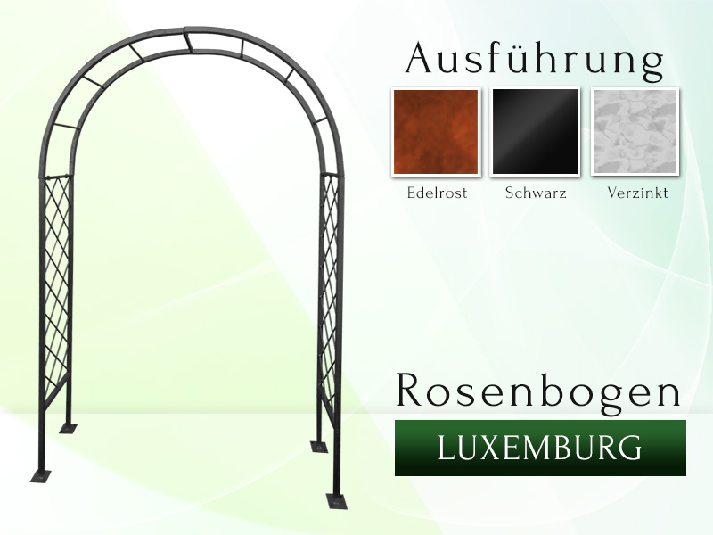 LUXEMBURG Pergola Rosenbogen  Metallrosenbogen Rosensäule Rozenbog - Sonstiges für den Garten - Stadhagen