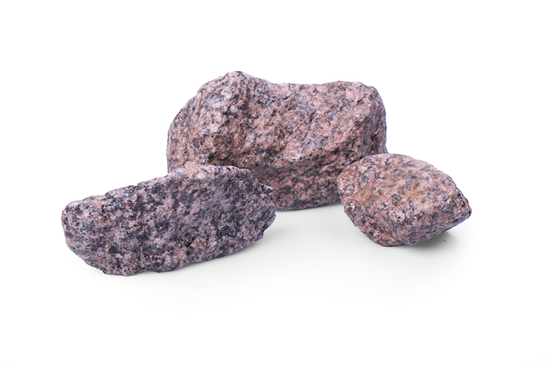 Gabionen / Gabionensteine Granit Rot - www.steintrend24.de - Sonstiges für den Garten - Neuenhaus