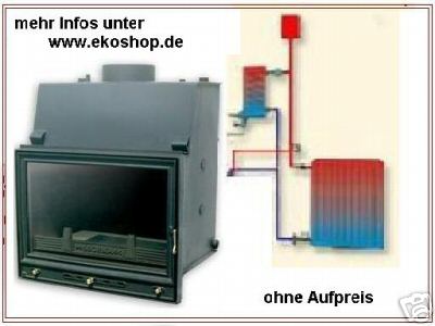 Wasserführend Kamin 999,- EU - Elektro Heizung Wasserinstallation - luckow