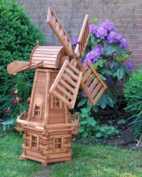 Windmuehlen aus Holz - Gartengeraet Gartenmoebel - Reszel