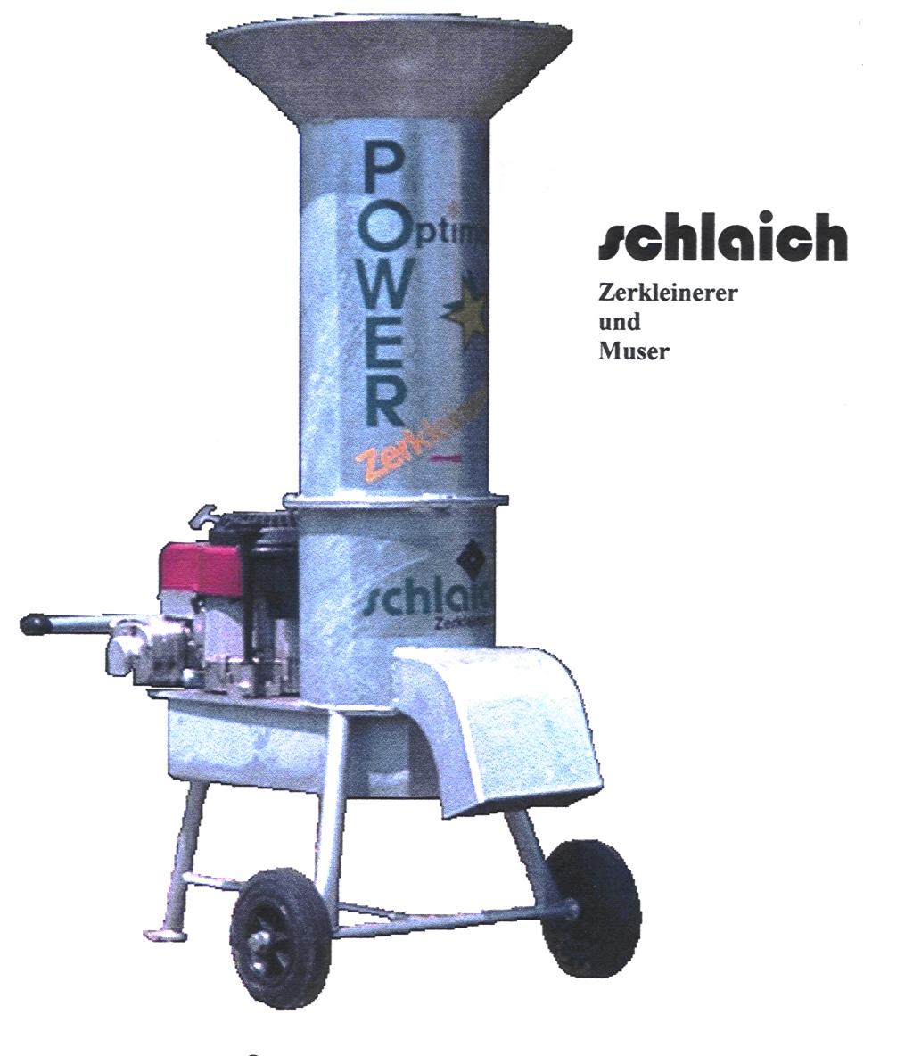 Garten-Häcksler Zerkleinerer Muser von Schlaich 4 PS/380 V Elektromotor - Geraete Maschinen - Freudenstadt