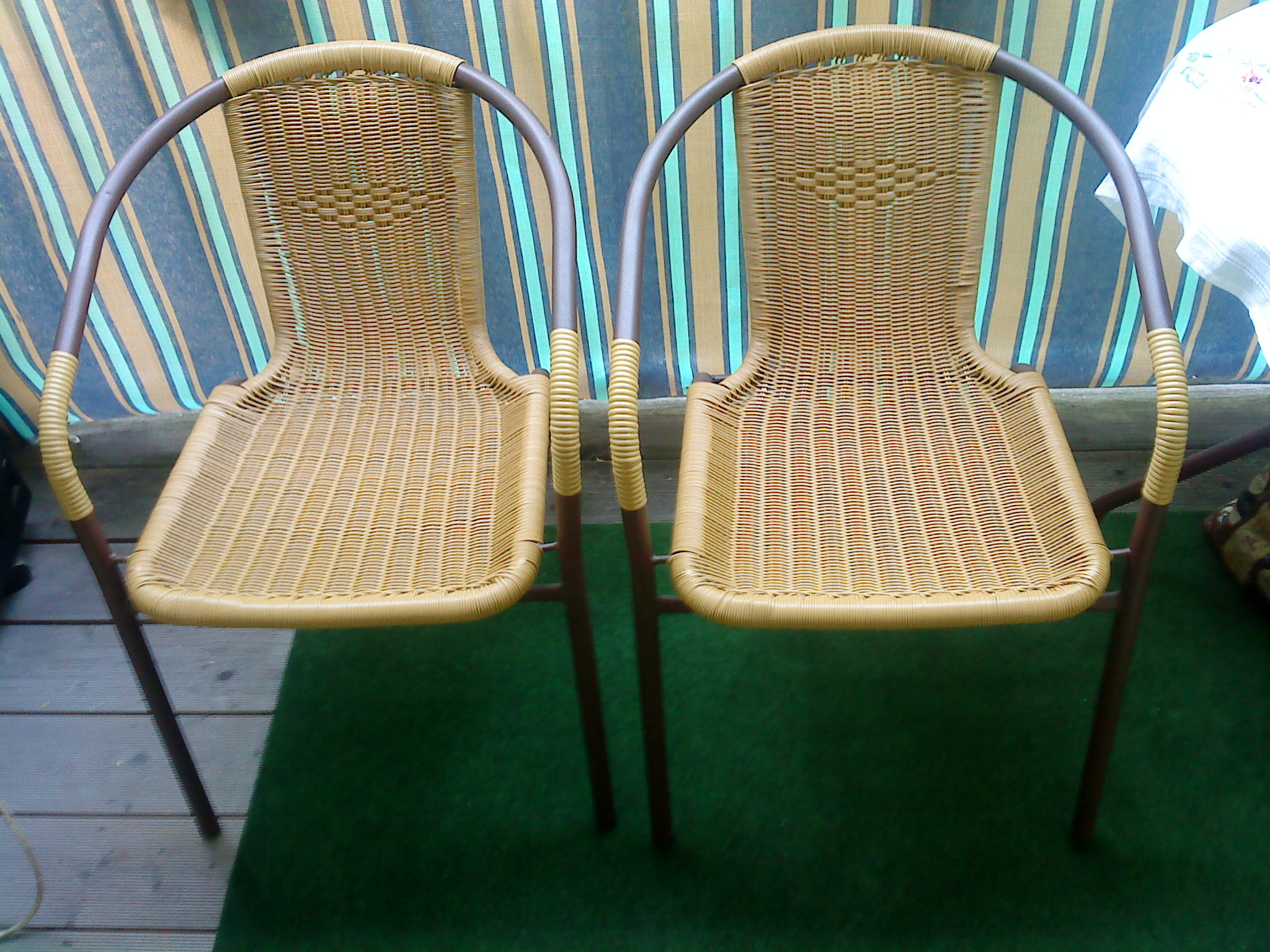 GARTEN - BALKON SET 2 SESSEL RATTAN - OPTIK  - Gartengeraet Gartenmoebel - Leipzig/ Altlindenau