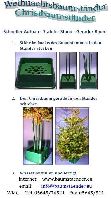 Weihnachtsbaumständer Christbaumständer Baumstaender.eu - Sonstiges - borgholz