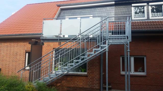 Aussentreppe Stahltreppe Metallbau, Balkon Treppengeländer - Sonstiges für den Garten - Dudweiler