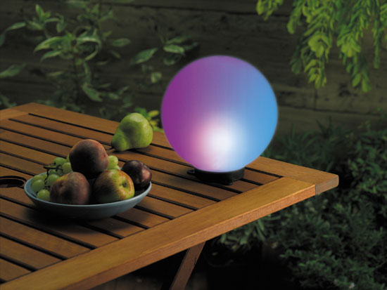 LED Solarkugel Magicglobe 20 cm mit Farbwahl-Prgramm - Solaranlagen - Korschenbroich