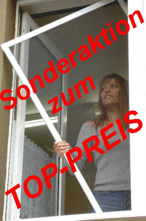 Fliegengitter für Fenster Alu-Spannrahmen 130x150cm weiss - Fenster Rollaeden Tueren Zargen - Siegen